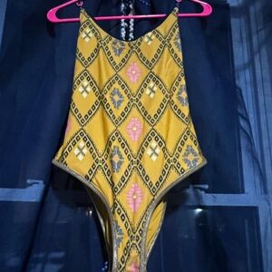Aerie - Boho Print/ Cheeky - One-Piece Swimsuit